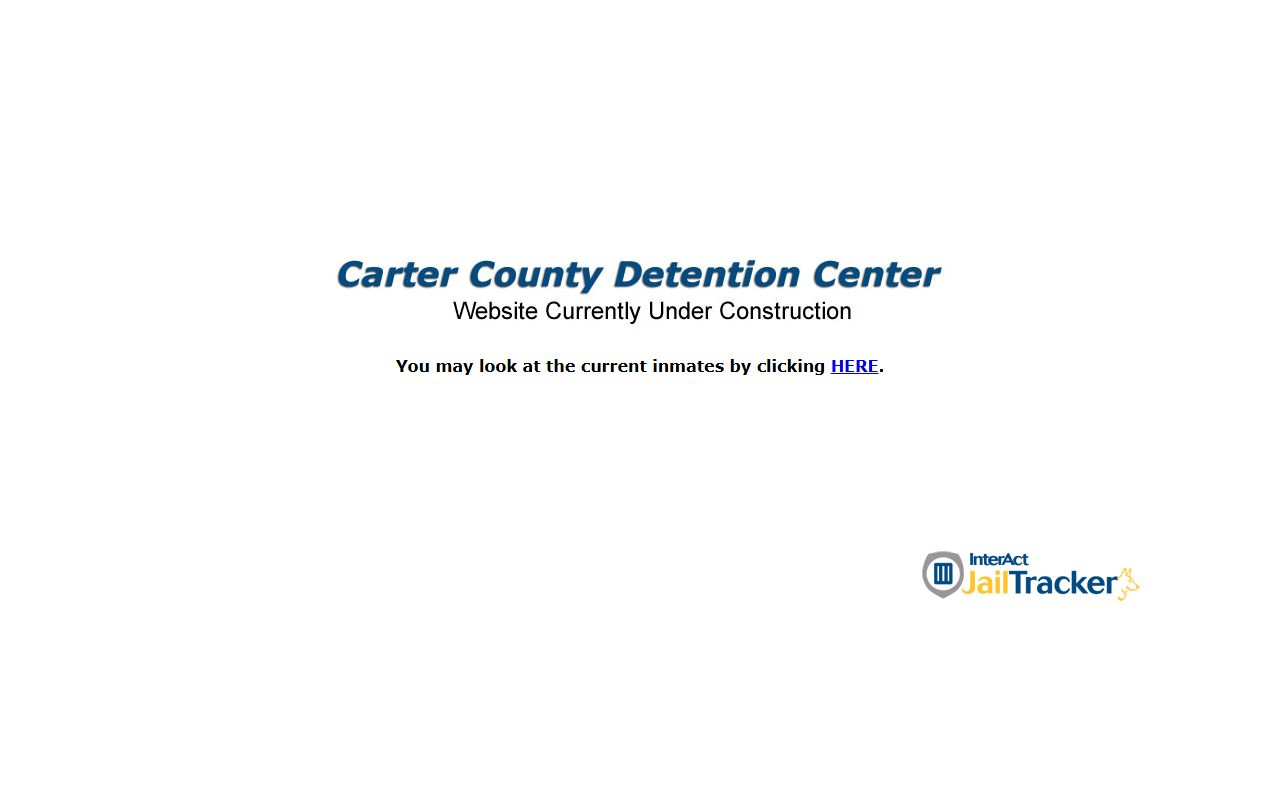 Carter County Detention Center website for 24 hour booking in Ardmore
