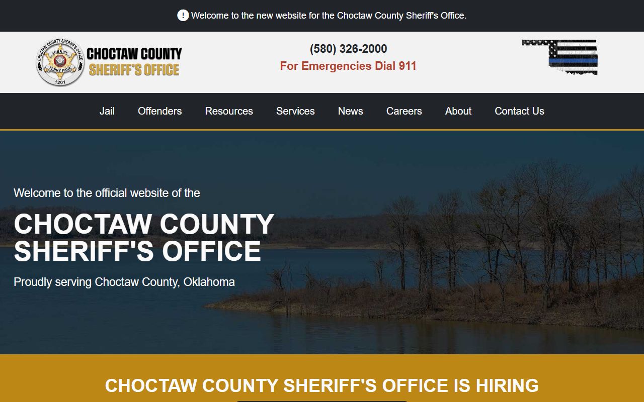 Choctaw County Sheriff website for 24 hour booking records in Hugo Oklahoma